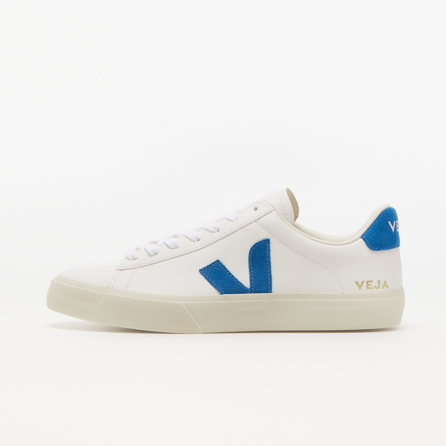 Кецове и обувки Veja Campo Chromefree "White/Swedish Blue" Бяло | CP0502818B, 0