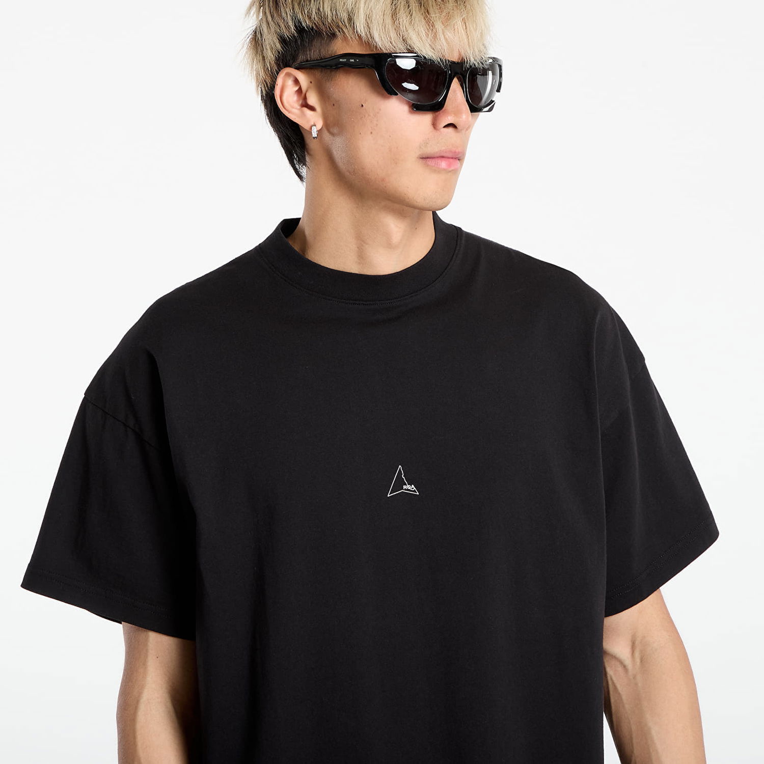 Тениска ROA Regular Logo T-Shirt Черно | RBMW0254JY22-BLK0001, 1