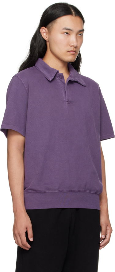 Поло тениска LES TIEN Les Tien Piqué Banded Tennis Polo Лилаво | PK-2070-PD, 1