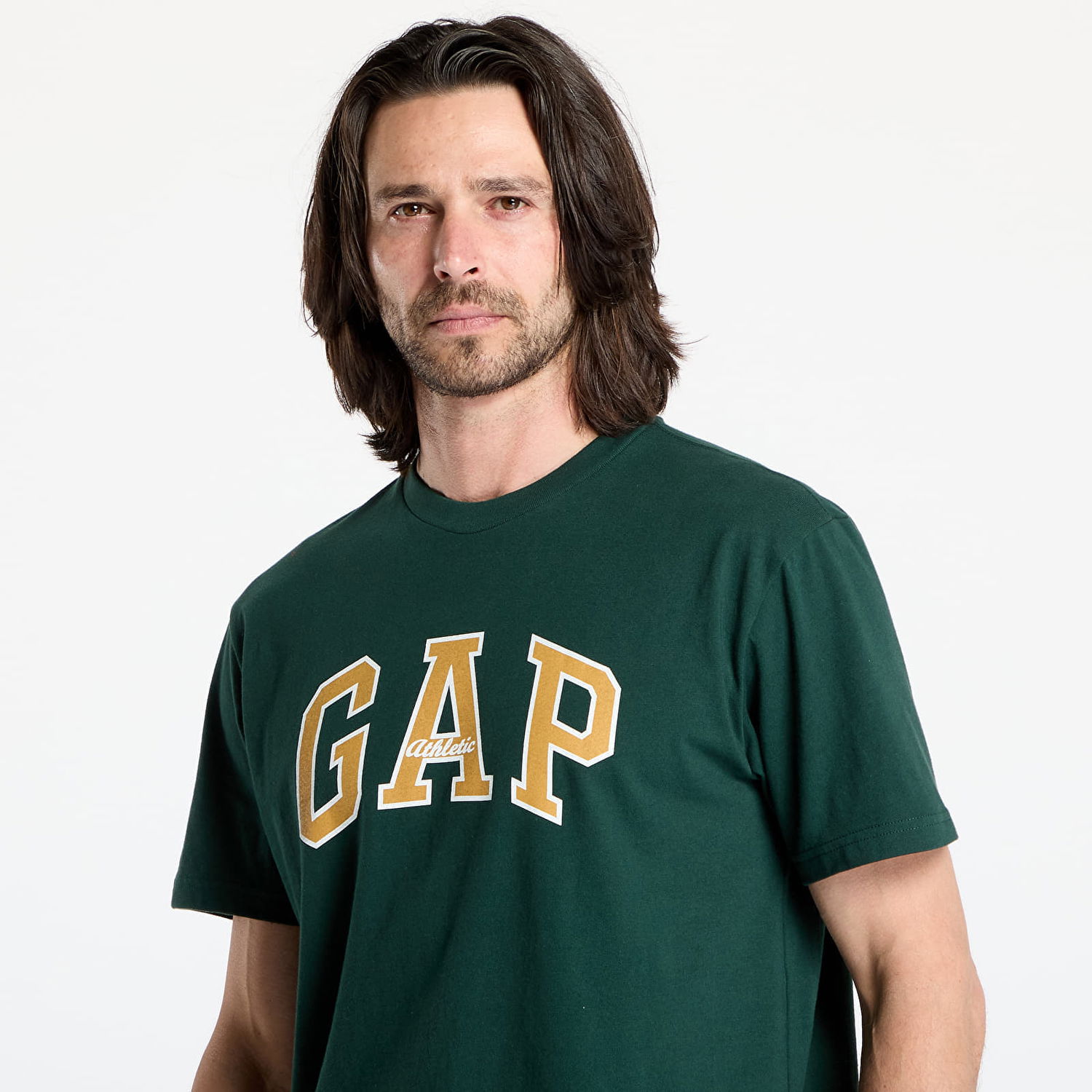 Тениска GAP GAP Athletic Logo T-Shirt Зелено | 797924-06, 1