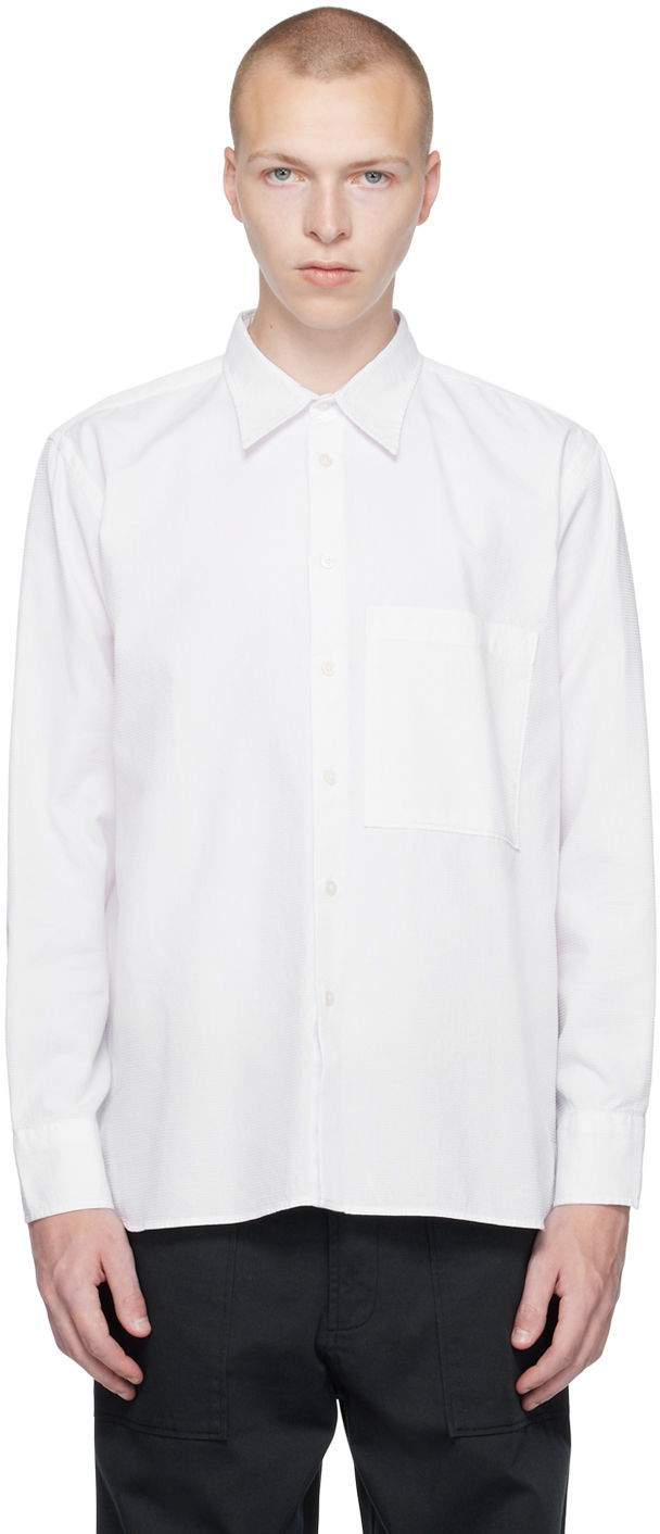 Риза Universal Works Universal Works Square Pocket Shirt Бяло | P28036, 0