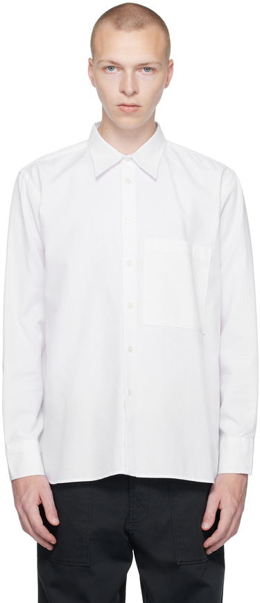 Риза Universal Works Universal Works Square Pocket Shirt Бяло | P28036, 0