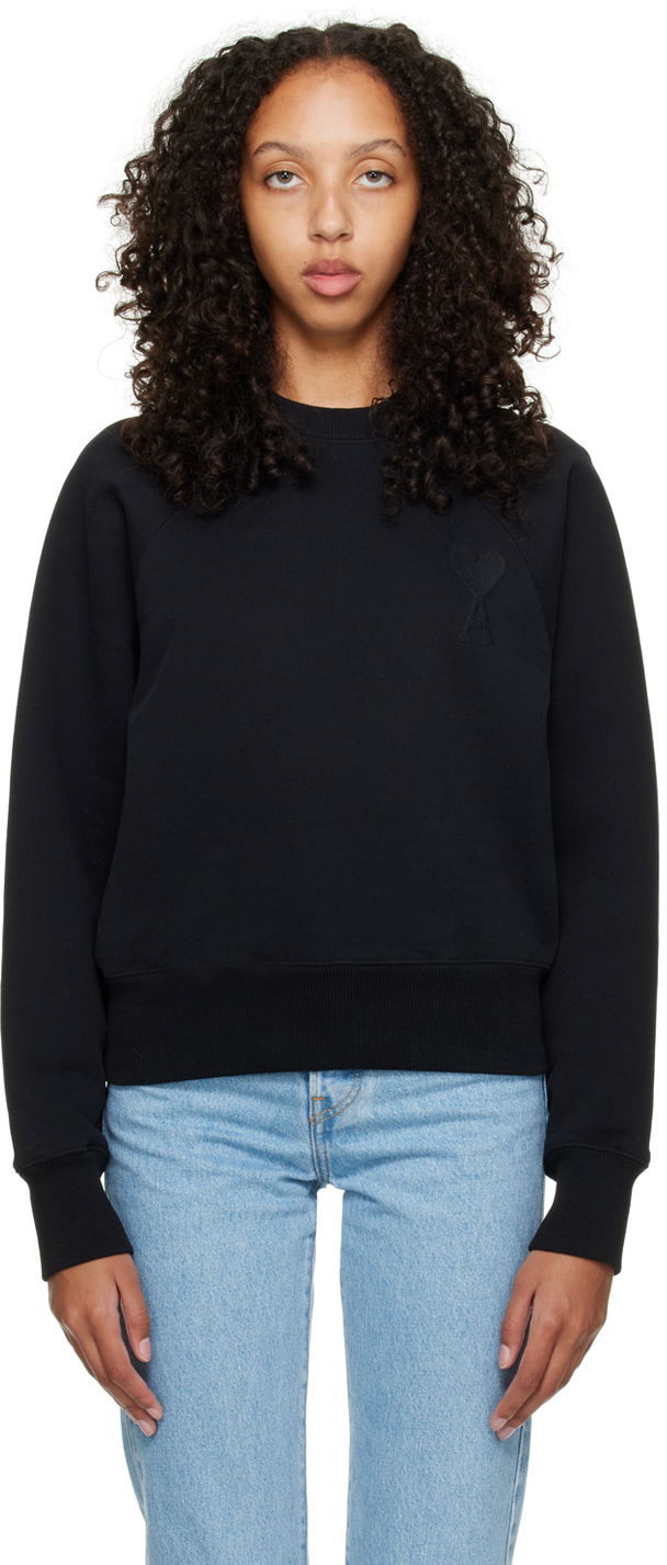 Суитчър AMI Sweatshirt Черно | USW002.747, 0