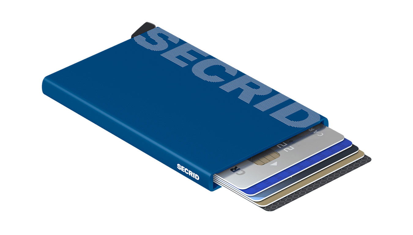 Портфейл Secrid Cardprotector "Laser Logo Blue" Тъмно синьо | CLa-Logo-Blue, 1