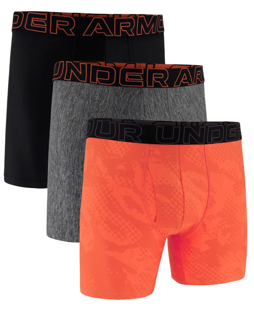 Боксерки Under Armour Under Armour UA Perf Tech Nov 6in Boxerjock 3-Pack Сиво | 1383879-847, 0
