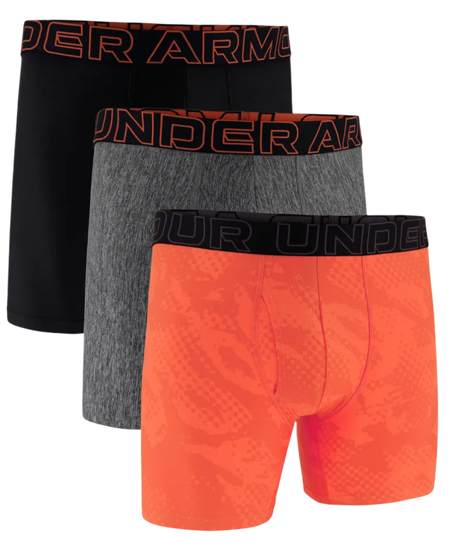 Under Armour UA Perf Tech Nov 6in Boxerjock 3-Pack
