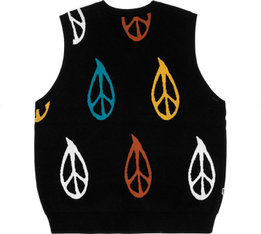 Пуловер OBEY Obey Peaced Sweater Vest Черно | 151000059BKM, 1