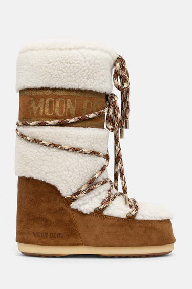 Кецове и обувки Moon Boot Shearling Boots Кафяво | 80D1402610.MA03, 0
