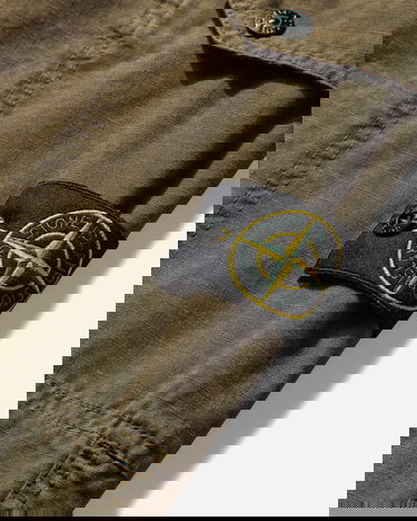 Карго панталони Stone Island Organic Cotton Ripstop Cargo Pants Зелено | K2S15-3100011-S0211 V0054, 4