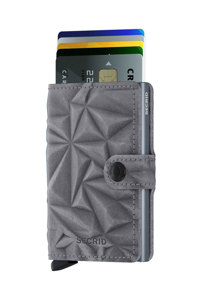 Портфейл Secrid Leather Wallet Сиво | MPr.Stone