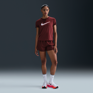 Тениска Nike Dri-FIT One Swoosh Short-Sleeve Running T-Shirt Бургунди | HJ2204-619, 4