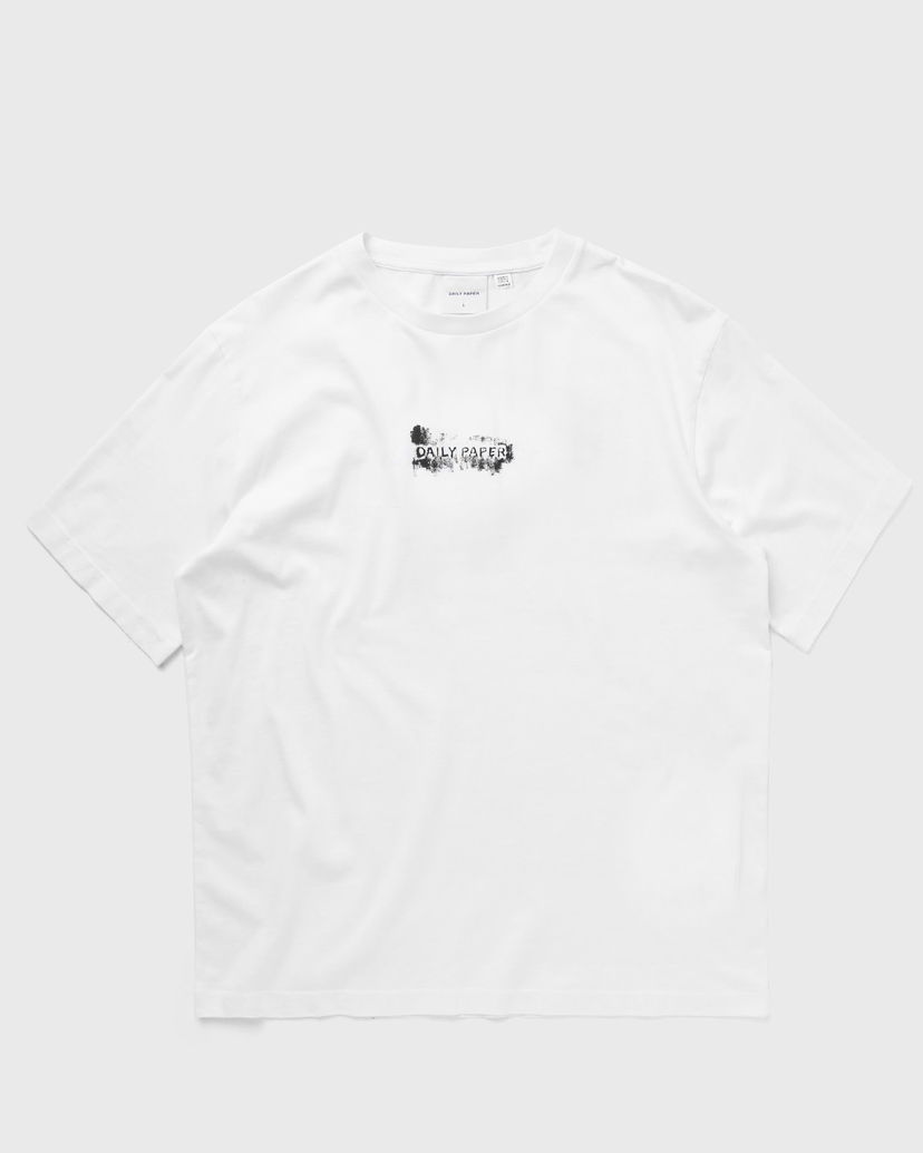 Тениска DAILY PAPER Scratch Logo Tee Бяло | 2413015