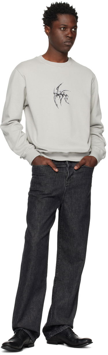 Пуловер Han Kjøbenhavn Han Kjobenhavn Artwork Sweatshirt Сиво | M-132433, 3