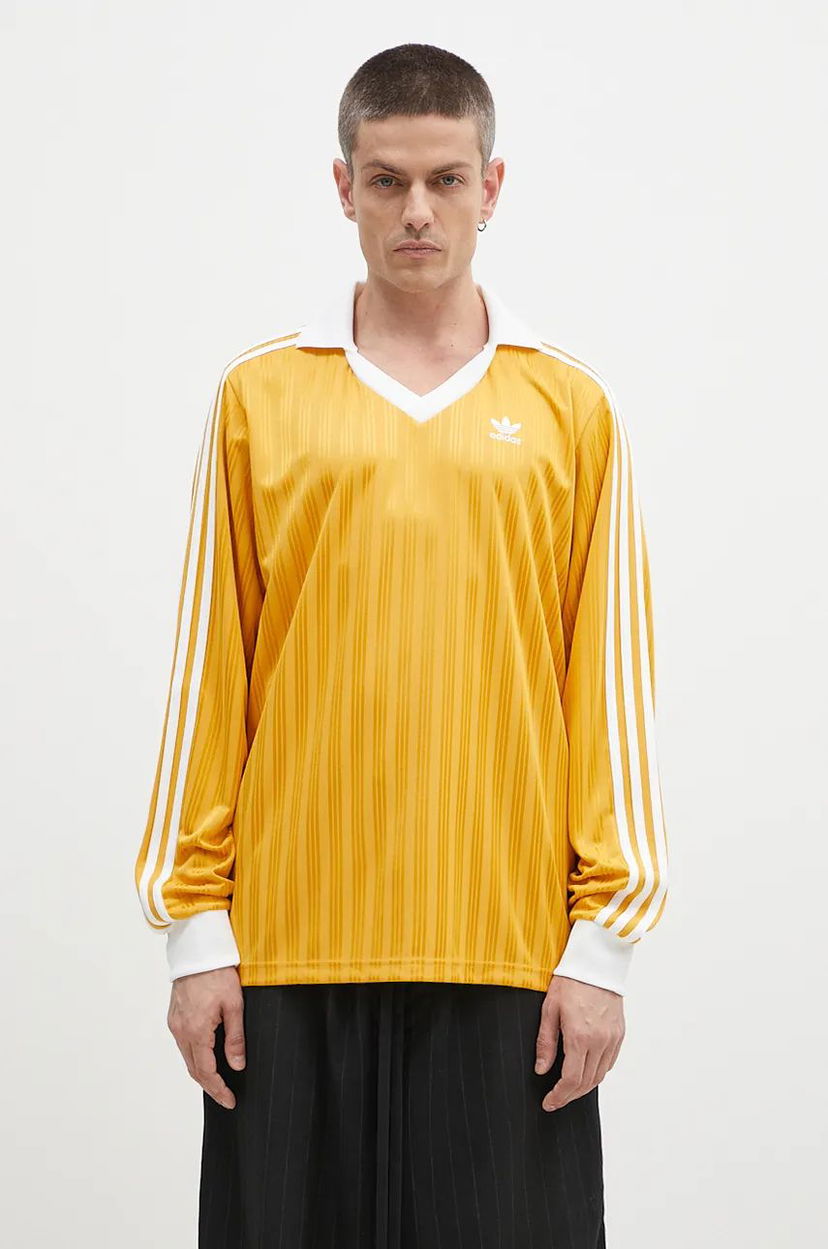 Тениска adidas Originals Long Sleeve Pique Жълто | IZ2447