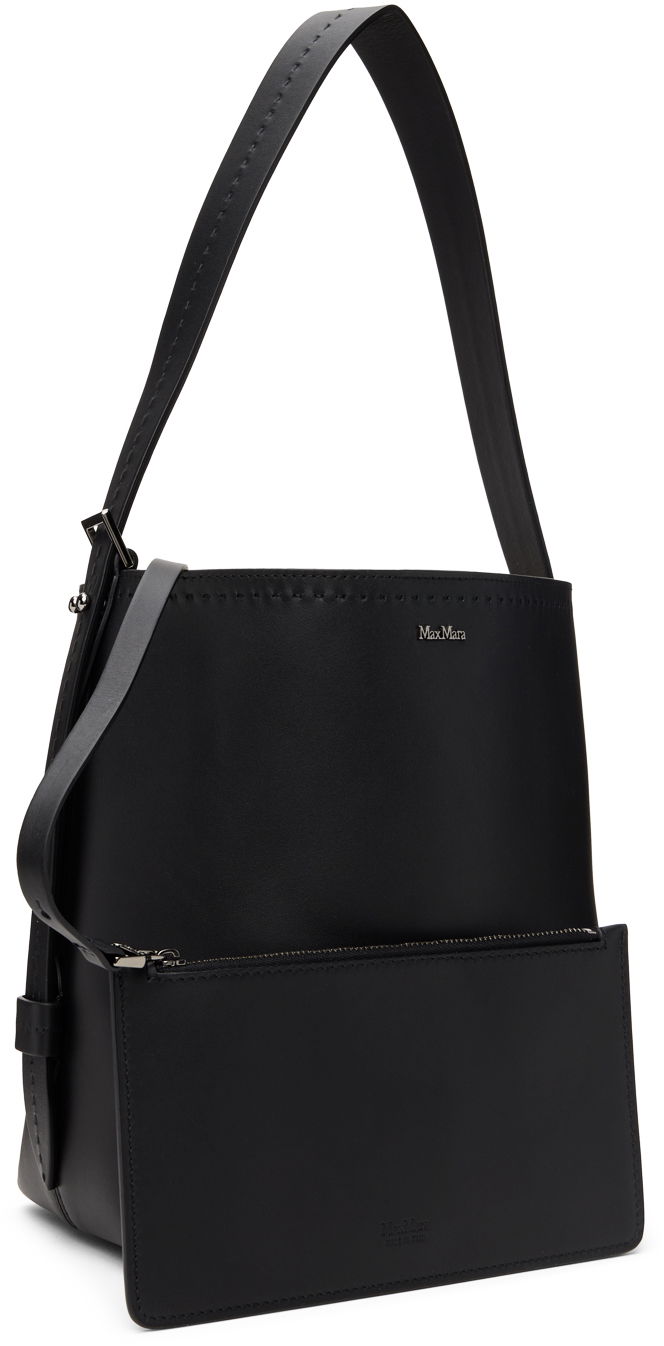 Дамска чанта Max Mara Max Mara Small Archetipo Leather Tote Черно | 2414511061600, 1