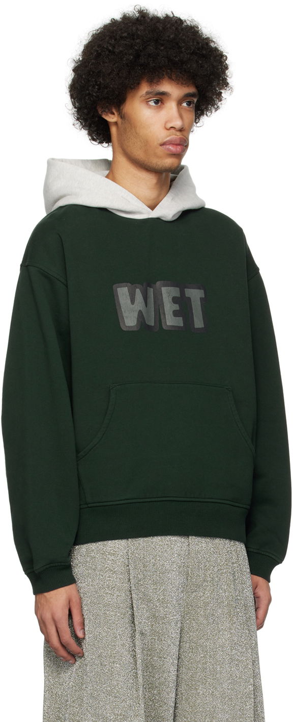 Суитчър ERL ERL 'Wet' Print Hoodie Зелено | ERL08T033, 1