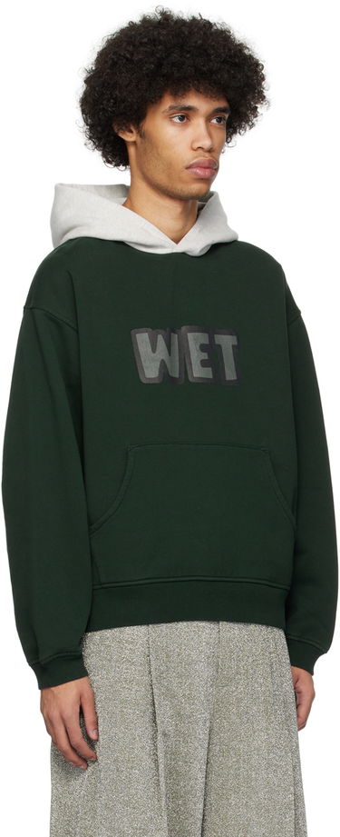 Суитчър ERL ERL 'Wet' Print Hoodie Зелено | ERL08T033, 1