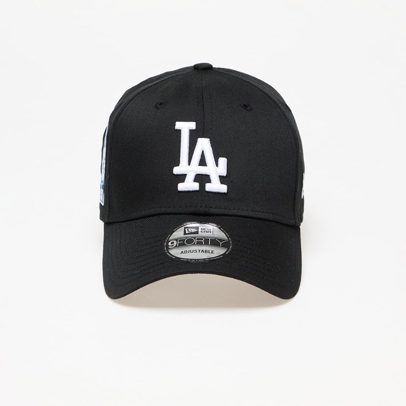 Шапка с козирка New Era Los Angeles Dodgers World Series Patch 9FORTY Adjustable Cap Черно | 60422518