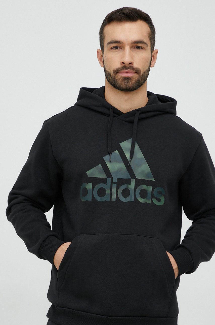 Суитчър adidas Originals Essentials Camo Print French Terry Hoodie Черно | HL6933, 0