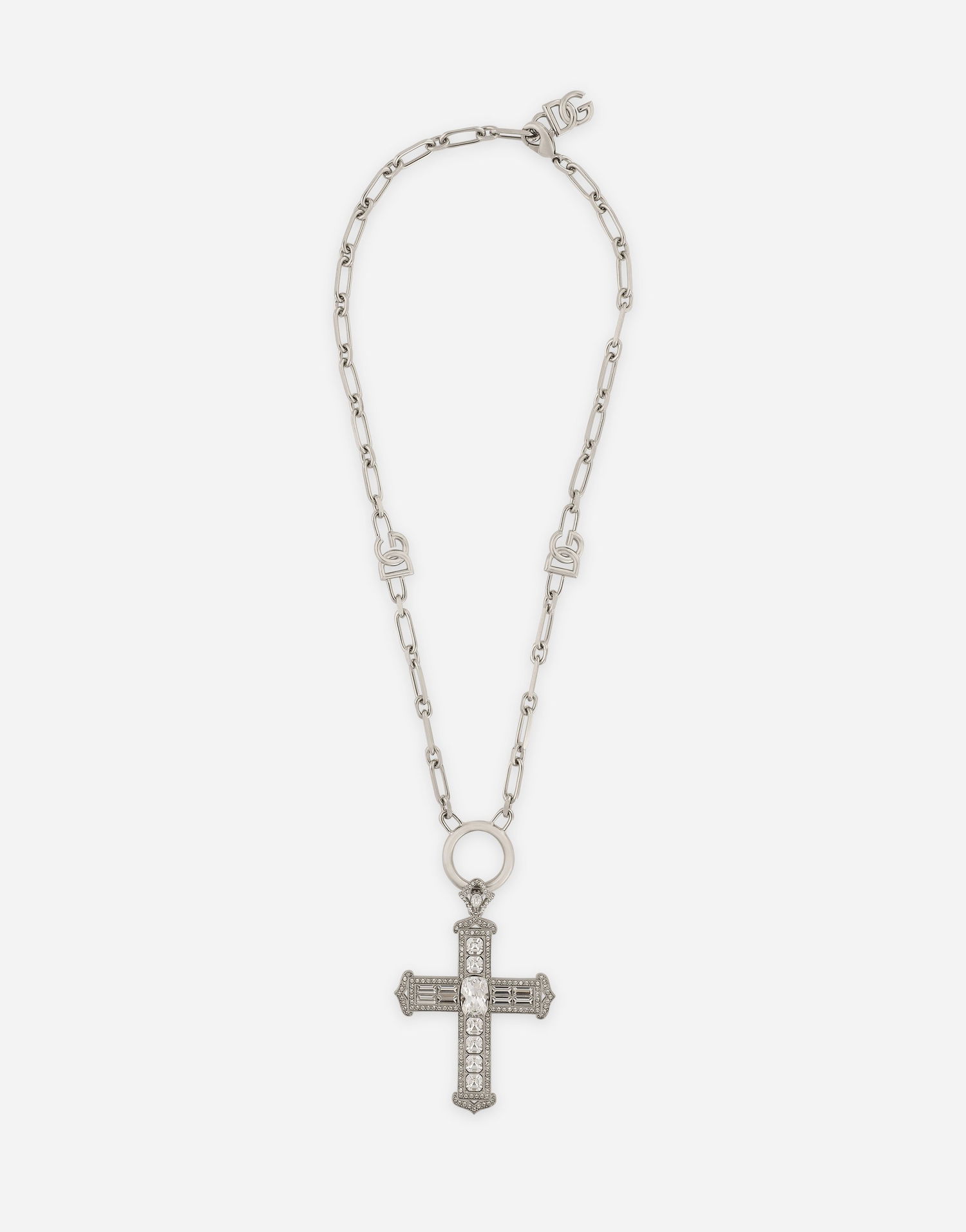 Колие Dolce & Gabbana Metal Necklace With Cross Металик | WNP3S5W111187655, 0