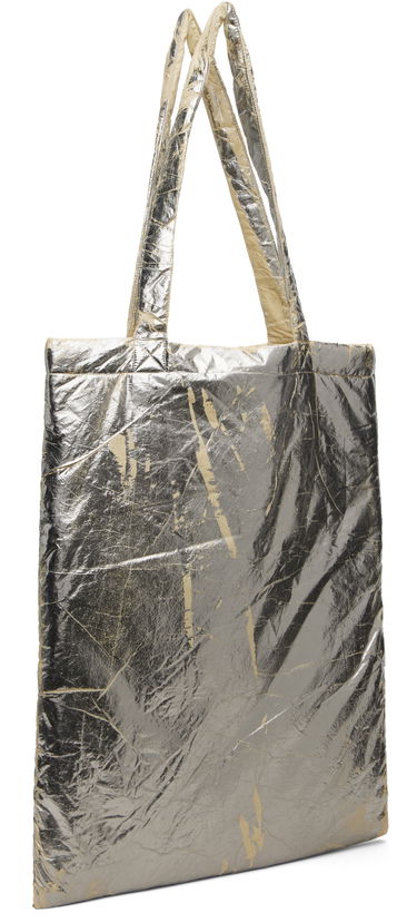 Голяма пазарска чанта Rick Owens DRKSHDW Concordians Crinkled Metallic Nylon Shopper Tote Металик | DA02E7431 NPFPA, 2