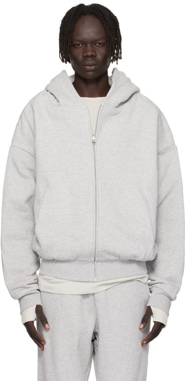 Суитчър Entire Studios Entire Studios Thermal Zip-Up Hoodie Сиво | ES2488SI, 0