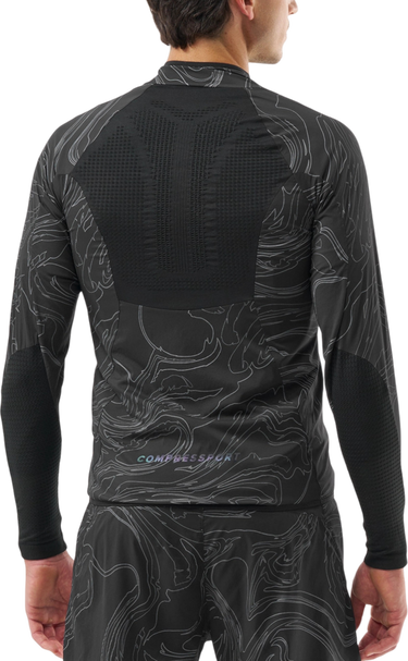 Ветровка Compressport Hurricane Windproof Patterned Jacket Черно | ajvm11099047, 1