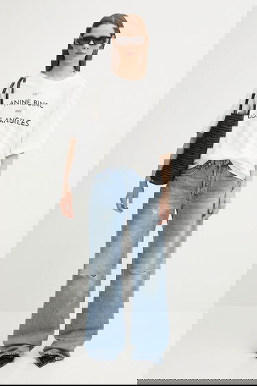 Тениска Anine Bing Rudy T-Shirt Бяло | A.08.11037, 4