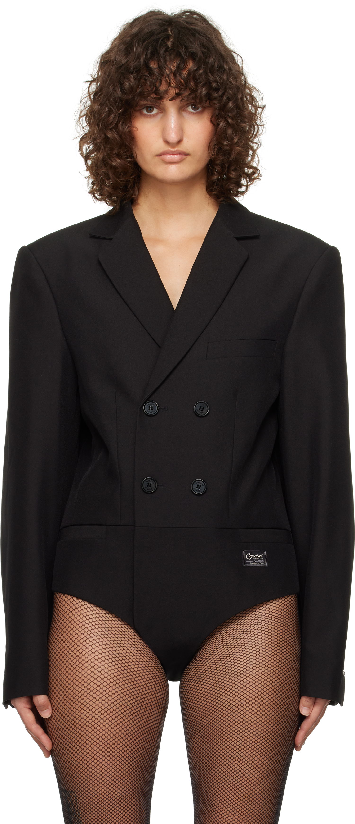 боди Coperni Coperni Tailored Bodysuit Черно | COPV63F3004, 0
