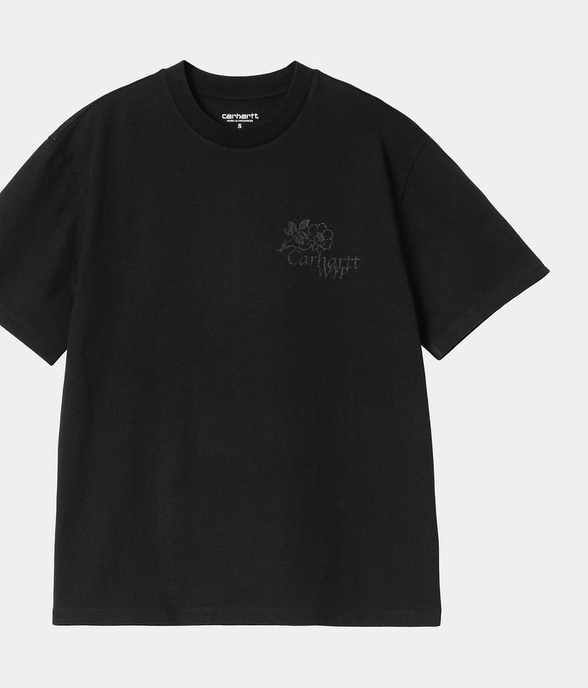 Тениска Carhartt WIP Women's Short Sleeve Flourish T-Shirt Черно | I035542_8