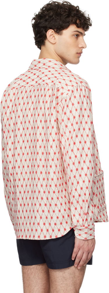 Риза Orlebar Brown Orlebar Brown Barkley Embroidered Resort Shirt Бежово | 280047, 2