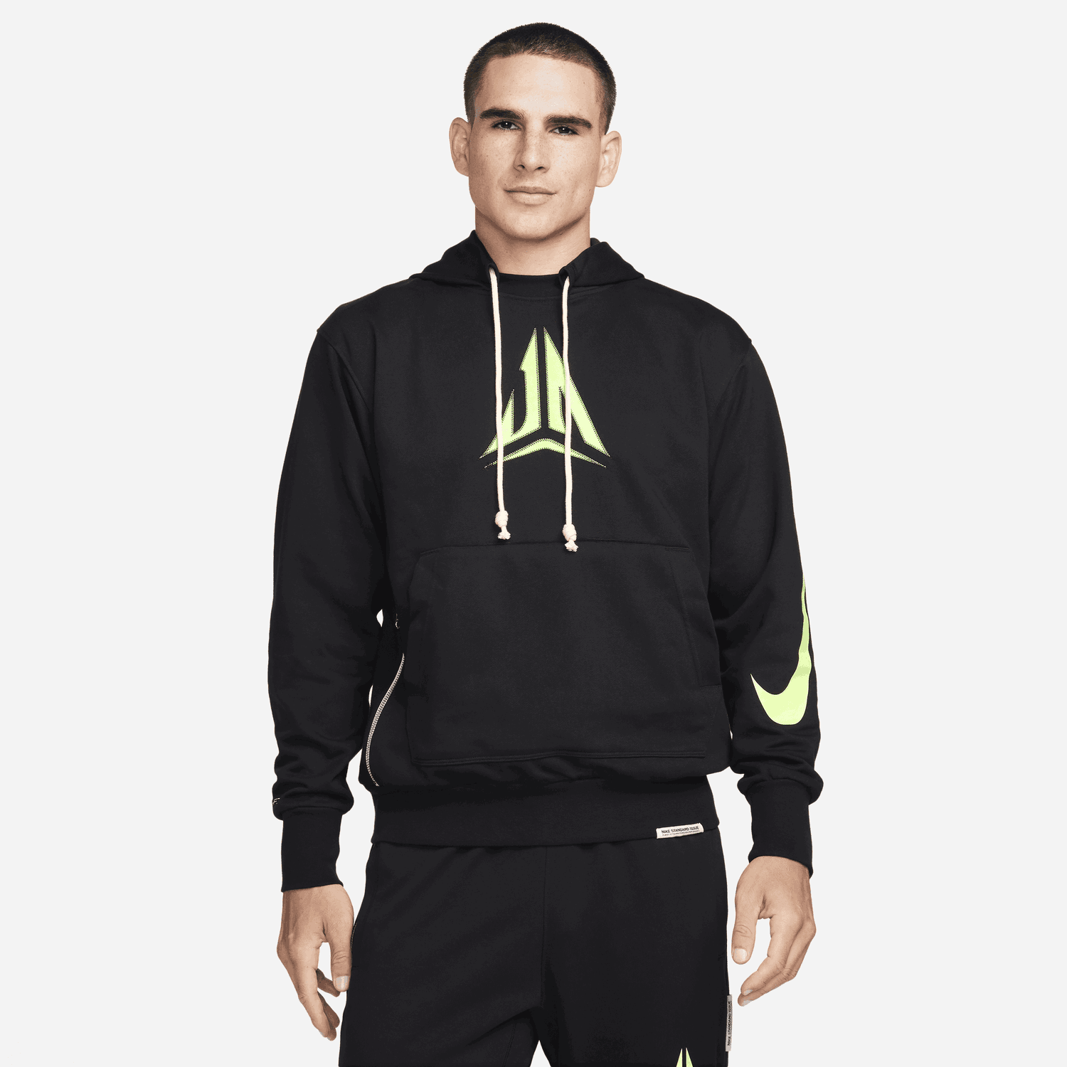 Суитчър Nike Ja Standard Issue Dri-FIT Pullover Basketball Hoodie Черно | FN2987-010, 0