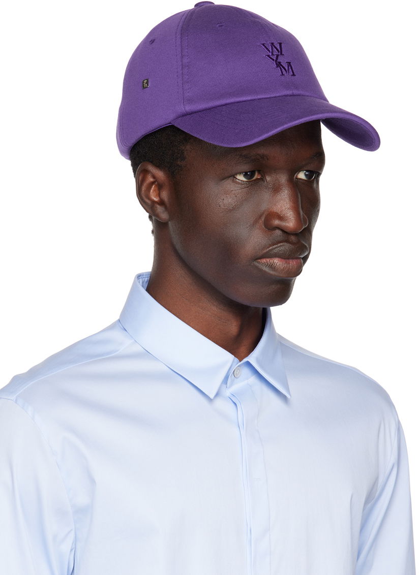 Шапка с козирка WOOYOUNGMI Embroidered Cap by Лилаво | W231AC54, 1
