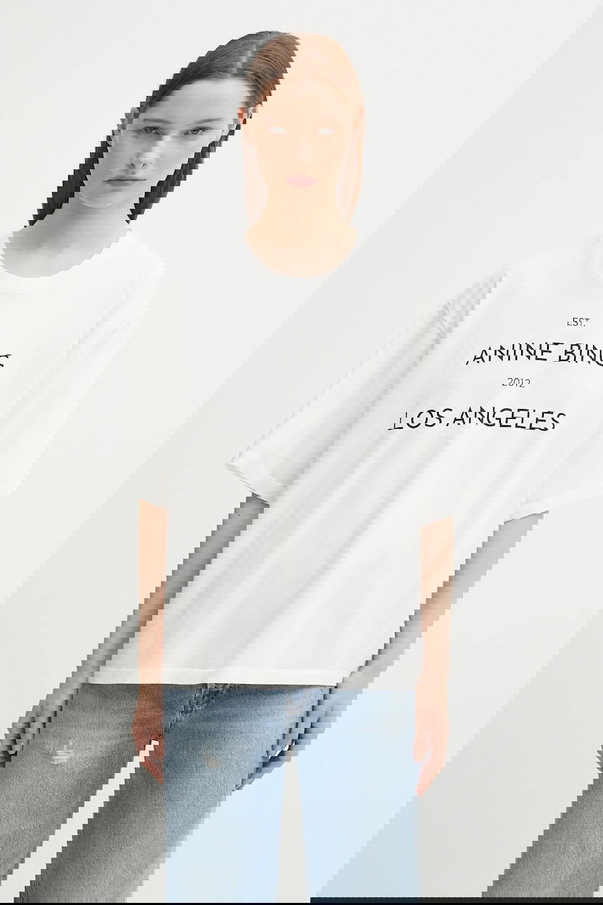 Тениска Anine Bing Rudy T-Shirt Бяло | A.08.11037, 0