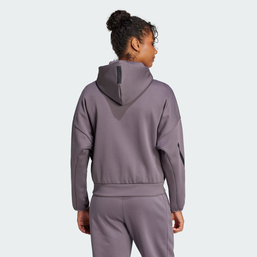 Суитчър adidas Performance Z.N.E. Full-Zip Training Hoodie Лилаво | JD5985, 1