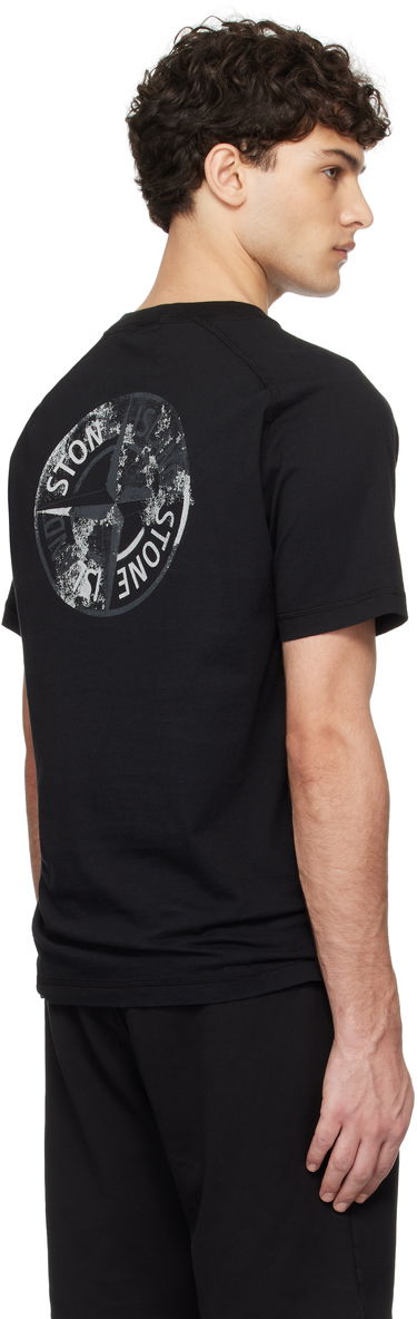 Тениска Stone Island Stone Island Organic Cotton Jersey T-Shirt Черно | K1S15 2100020 S0080, 2