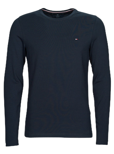 Тениска Tommy Hilfiger STRETCH SLIM FIT TEE Черно | MW0MW10804-DW5=BDS