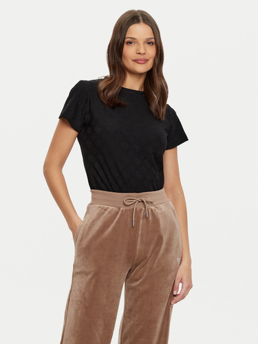 Тениска GUESS Guess Monica Short Sleeve T-Shirt Черно | V5RI02KCLG2-P9ZV, 3