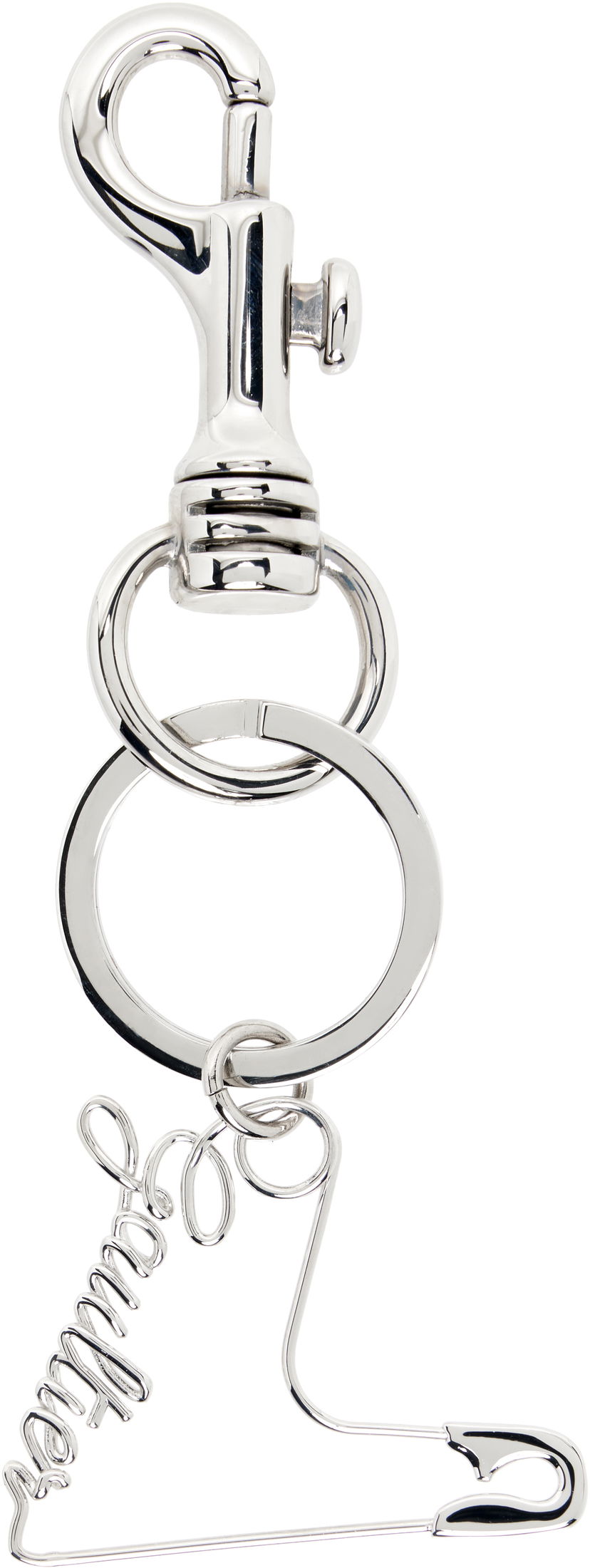 Ключодържатели Jean Paul Gaultier Jean Paul Gaultier 'The Heart Safety Pin' Keychain Металик | 25/04-W-JW038-X053-91