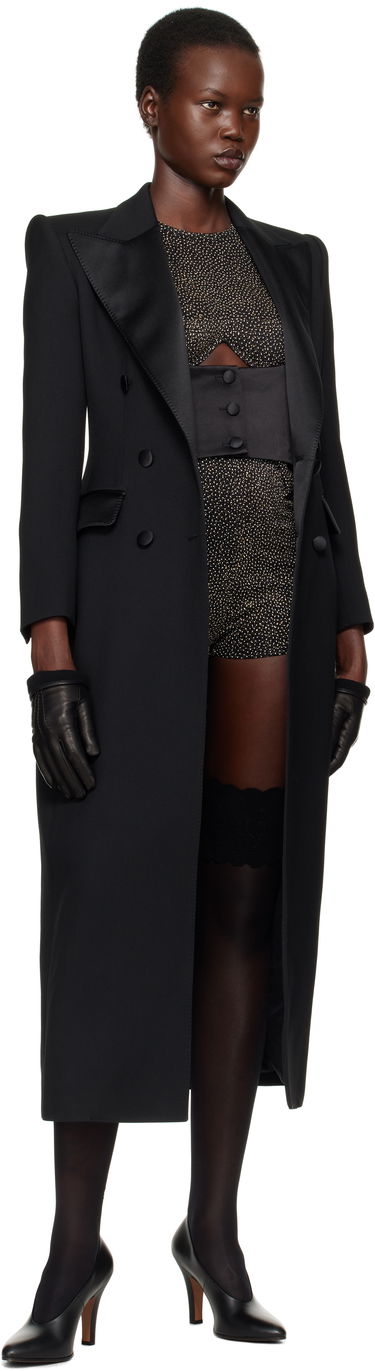 Тренчкот Dolce & Gabbana Dolce&Gabbana Double-Breasted Tuxedo Coat Черно | F0W2FT FU272, 3