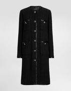 Dolce & Gabbana Single-Breasted Raschel Tweed Coat