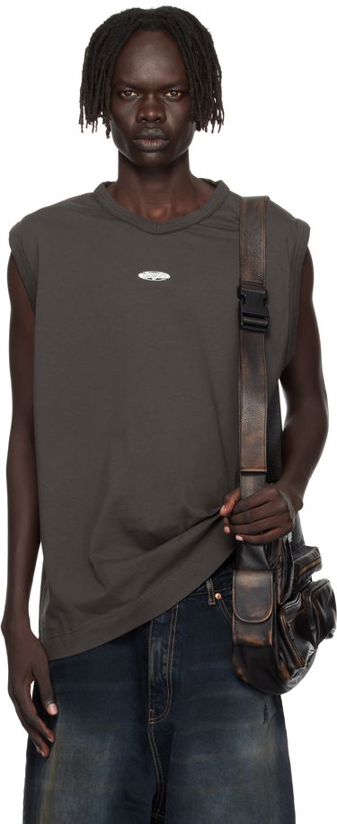 Потник VETEMENTS Vetements Oval Logo Jersey Tank Top Сиво | UH76TR550C, 0