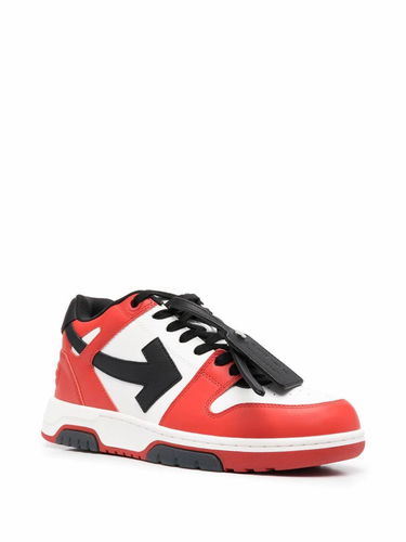 Кецове и обувки Off-White Out Of Office OOO "Black White Red" Бяло | OMIA189S22LEA0012510, 1