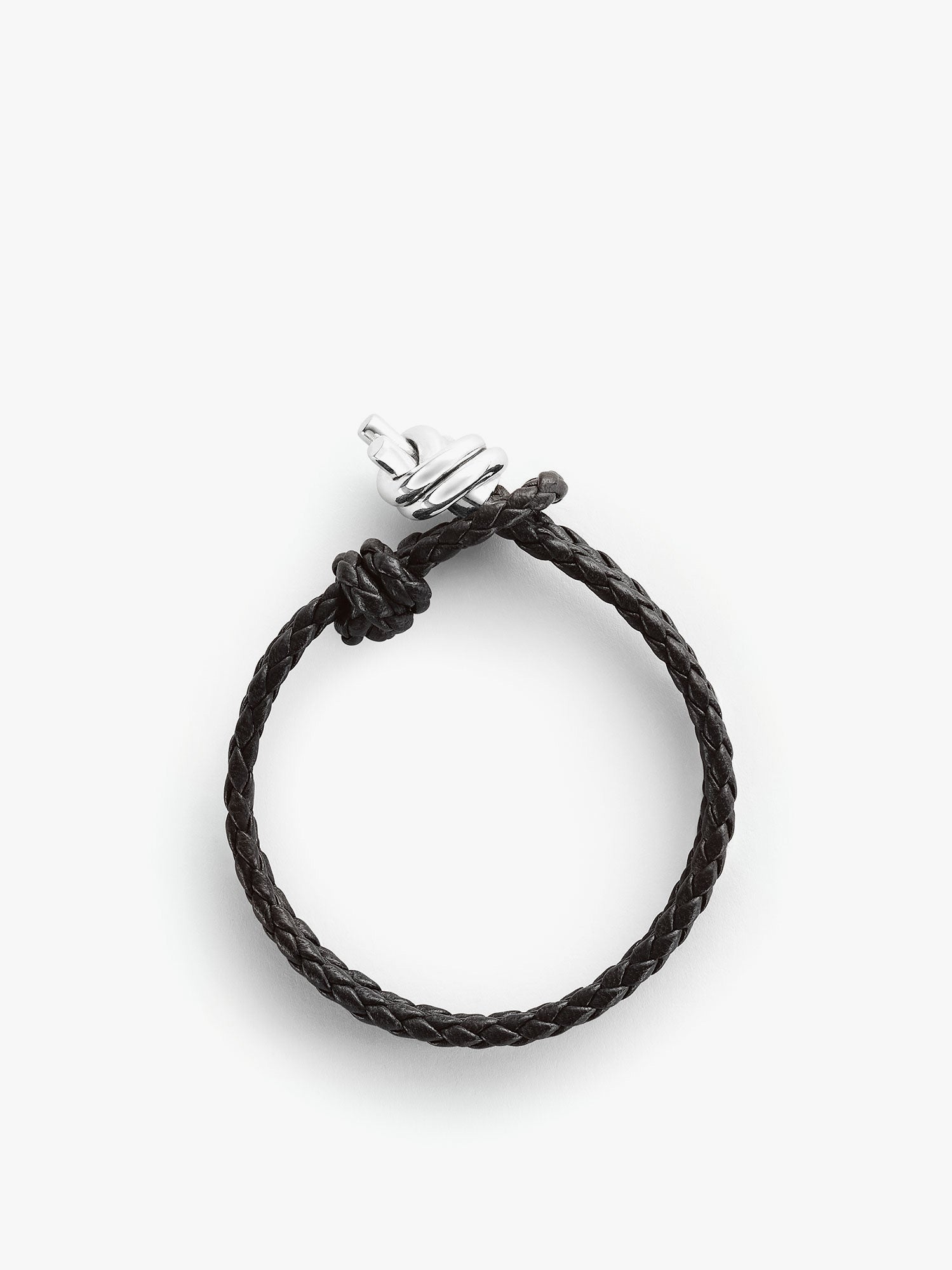 Гривна Bottega Veneta Braided Leather Bracelet Кафяво | 815938V507C1139, 1