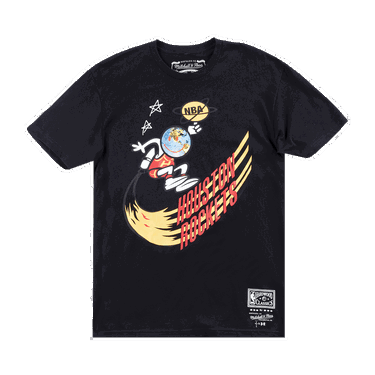 Тениска Cactus Jack by Travis Scott BR x Mitchell & Ness x Rockets T-Shirt Черно | BMTRMM19094 HROBLCK, 0