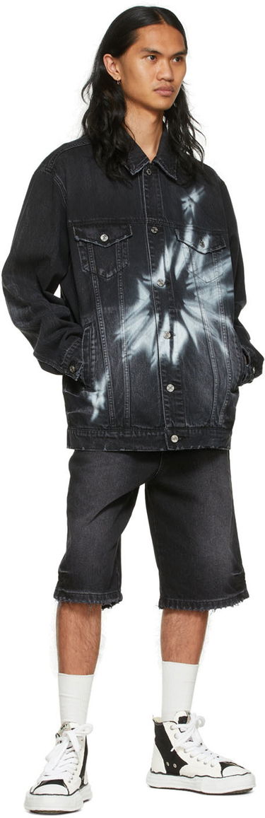 Яке We11done We11done Graphic Print Denim Jacket Черно | WD-DJ1-22-356-U-WB, 3