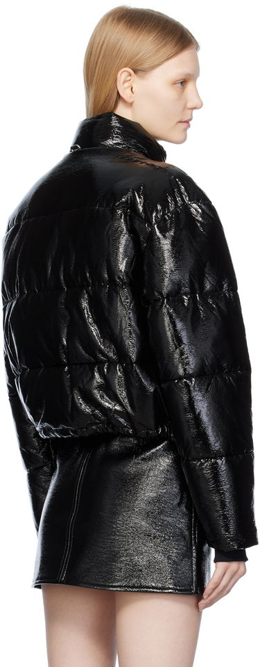 Пухо яке Courrèges Courrèges Embroidered Puffer Jacket Черно | 323CMA106VY0016, 2