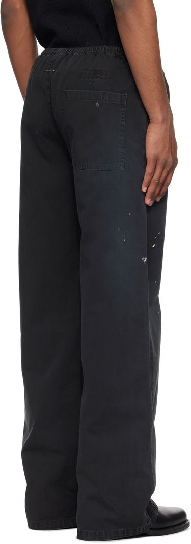 Спортни панталони Maison Margiela MM6 Maison Margiela Cotton Paint Splatter Trousers Черно | SH2KA0030 M35435, 2