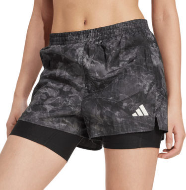 Къси панталони adidas Originals Own the Run Spray Dye 2-in-1 Shorts Черно | jl8718, 0