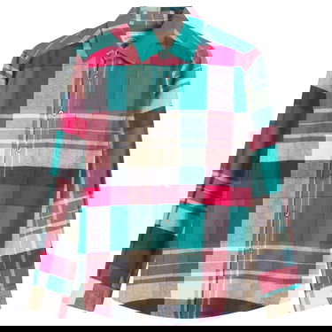 Риза Portuguese Flannel Tintor Flannel Check Shirt Многоцветен | AW25074-GRN, 0